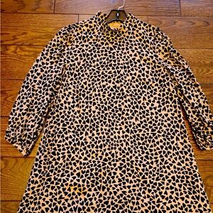 Ann Taylor dress with black hearts.